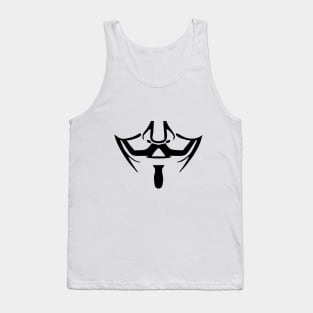 Fawkesface (face mask) Tank Top